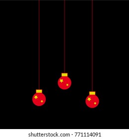 Christmas ball background 
