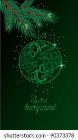 christmas ball  background