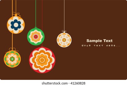 christmas ball background design