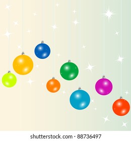 Christmas ball. christmas background. new year card. vector