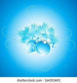 Christmas ball background. Vector illustration