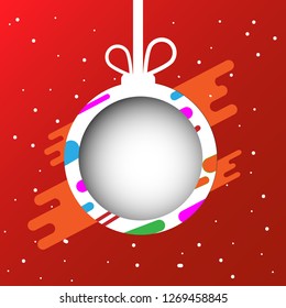 christmas ball banner.
