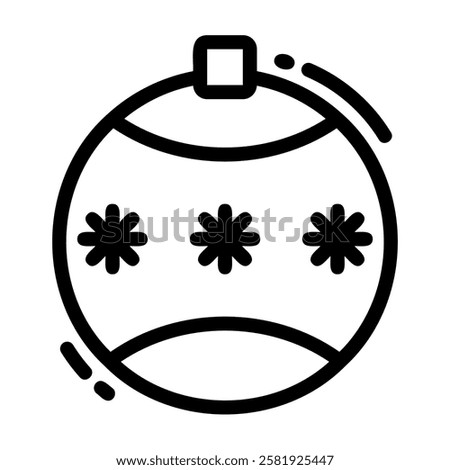 Christmas Ball Bauble Icon Christmas X-Mas Winter