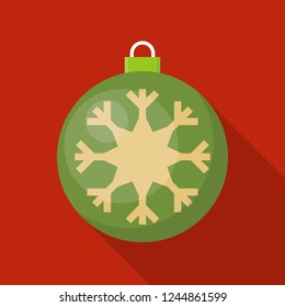 christmas ball, bauble, suitable for use as material, editable flat icon