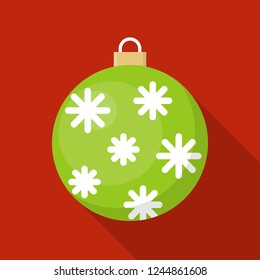 christmas ball, bauble, suitable for use as material, editable flat icon