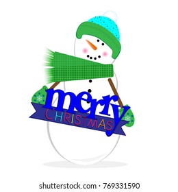 Christmas ball with a congratulation Merry Christmas , Composed of icons.