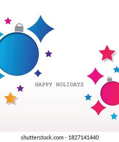 Christmas Ball Cover Layout . Creative Design Concept Background