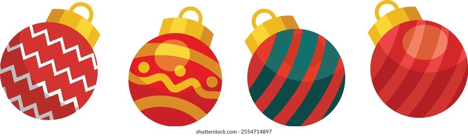 christmas ball for decoration or accessories vector.	
