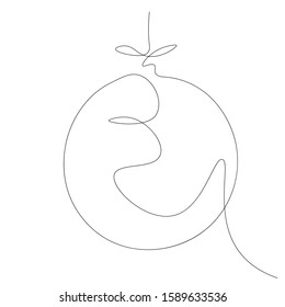 Christmas ball decoration element design vector illustration