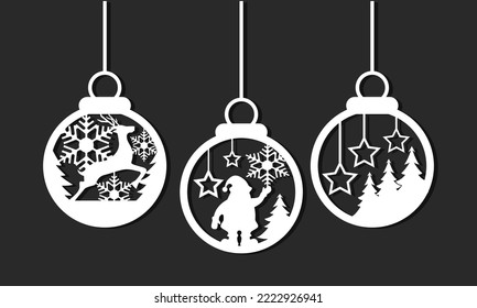 Decoración de bola de Navidad para juego de árbol de Navidad