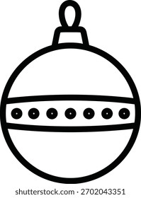 Bola de Navidad con patrón de puntos para la decoración festiva