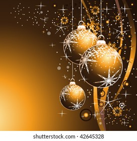 Christmas Ball Elegant Colorful Background