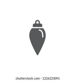 Christmas ball filled flat icon. Sign for web and mobile design.
Vector illustration. Christmas, winter, holiday symbol.
