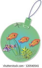Christmas ball with fish