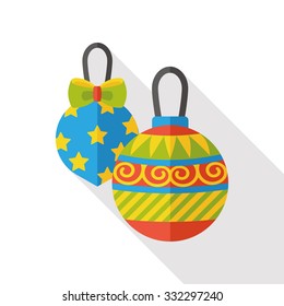 Christmas ball flat icon