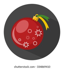 Christmas Ball flat icon