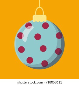 Christmas ball flat icon