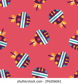 Christmas ball flat icon,eps10 seamless pattern background