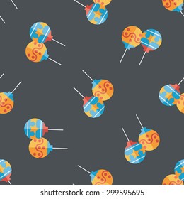 christmas ball flat icon,eps10 seamless pattern background