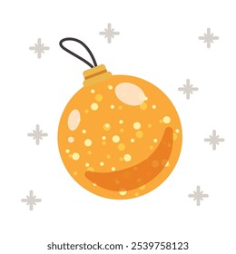 christmas ball gold season holiday