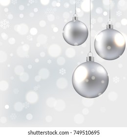 Christmas Ball With Gradient Mesh, Vector Illustration