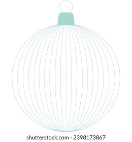 Christmas ball green with transparent background