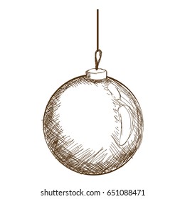 christmas ball hanging decoration engraving design