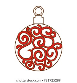 christmas ball hanging icon