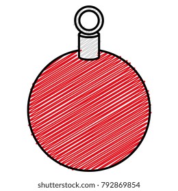 christmas ball hanging icon