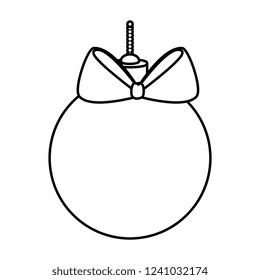 christmas ball hanging isolated icon