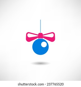 Christmas ball icon