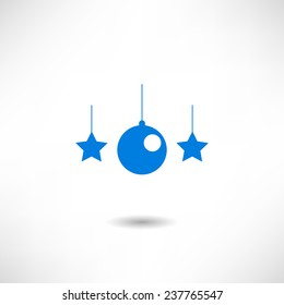 Christmas ball icon