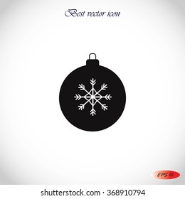 Christmas ball icon 