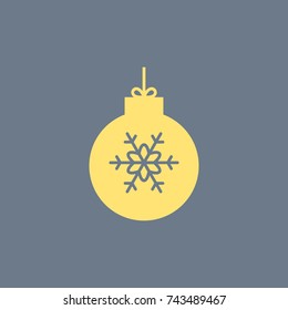 Christmas ball icon