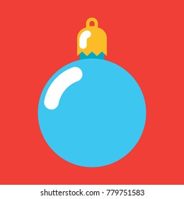 Christmas ball icon