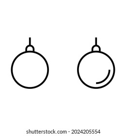 Christmas ball icon for apps and web sites