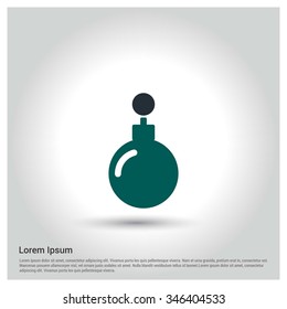 Christmas ball icon. Decorative Pictogram for Christmas. Flat Xmas Icon