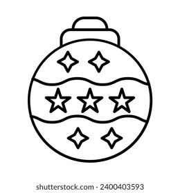 Christmas Ball Icon Design For Personal And Commercial Use.