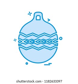 Christmas ball icon design vector