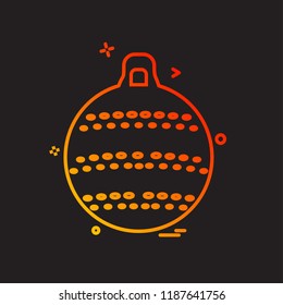 Christmas ball icon design vector