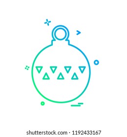 Christmas ball icon design vector