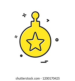 Christmas ball icon design vector