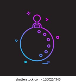 Christmas ball icon design vector