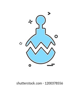 Christmas ball icon design vector