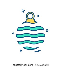 Christmas ball icon design vector