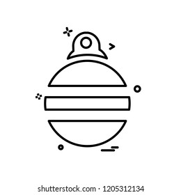 Christmas ball icon design vector
