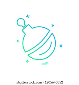 Christmas ball icon design vector