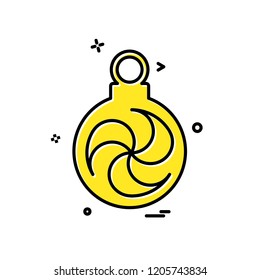 Christmas ball icon design vector