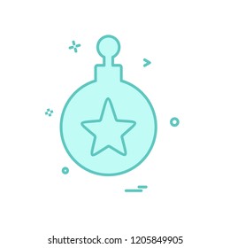 Christmas ball icon design vector