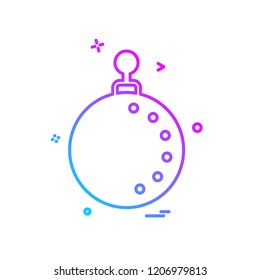 Christmas ball icon design vector